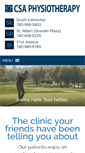Mobile Screenshot of csaphysio.ca