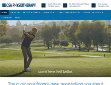 Tablet Screenshot of csaphysio.ca